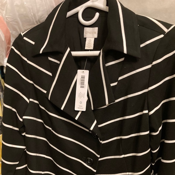 NWT Chico’s Stripe Knit Jacket - Picture 8 of 12